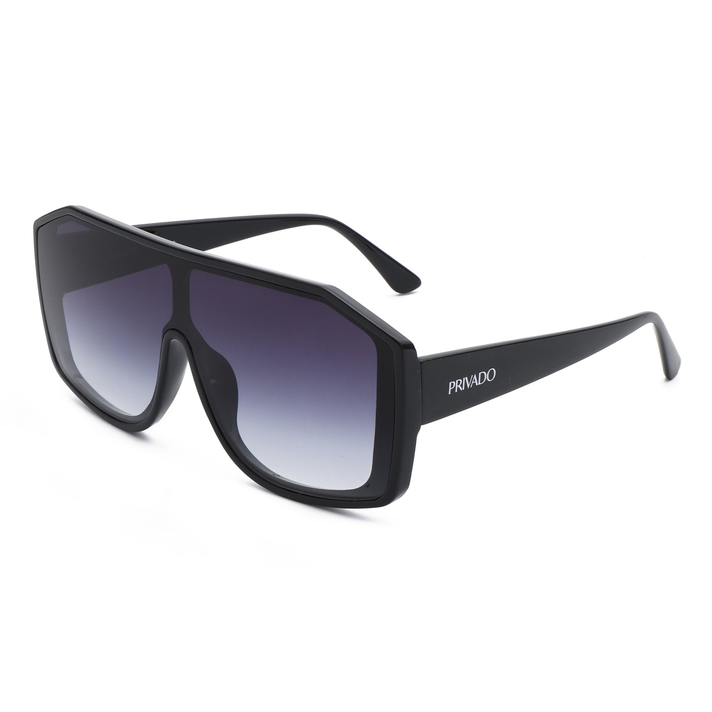 Pygmy - Square Statement Sunglasses - Black & Beige