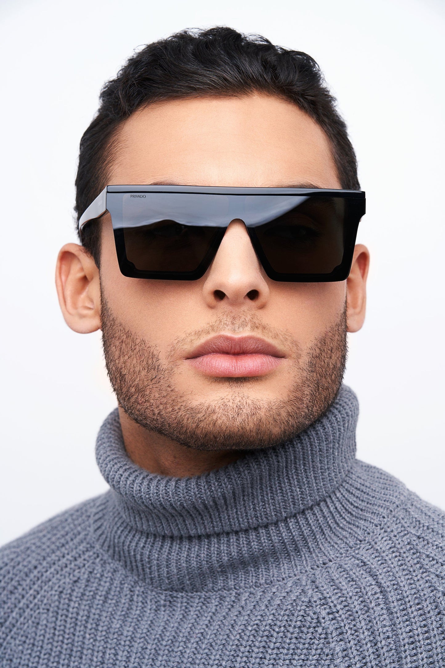 Seductus - Dark Lense Square Sunglasses - Black & Tortoise