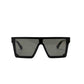 Privado Seductus black sunglasses,acetate frame,grey nylon polarized lens,UV400 protected with anti-reflective coating