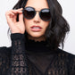 Privado Athene black sunglasses on female model