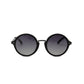 Privado Athene matte black sunglasses,acetate and metal frame,grey gradient nylon polarized lens,UV400 protected with anti-reflective coating