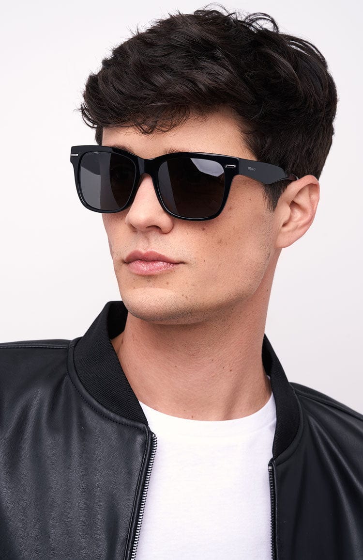 Privado Cyprus black sunglasses on male model