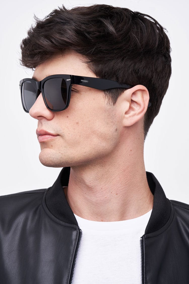 Privado Cyprus black sunglasses on male model