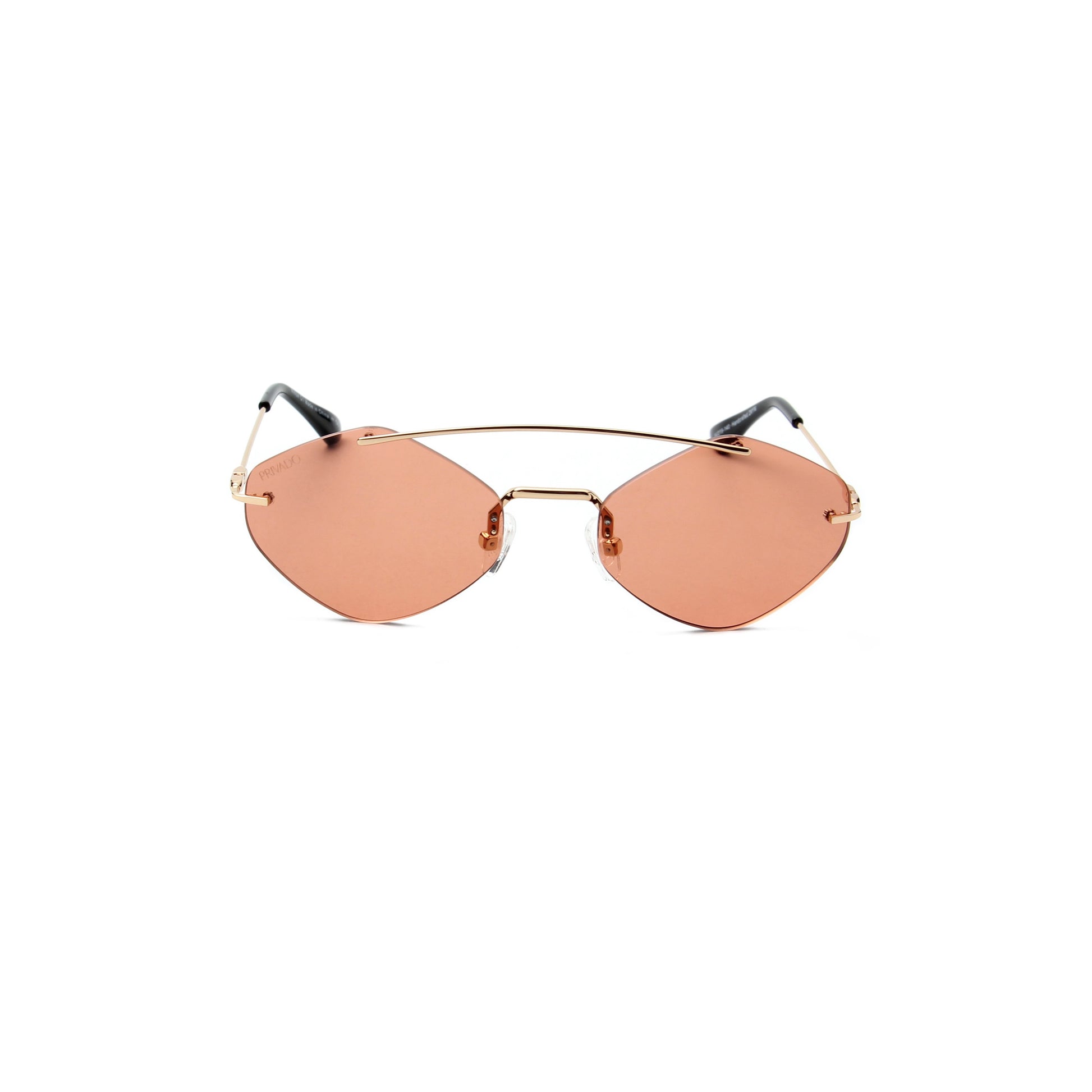 Privado Ninox gold sunglasses,metal frame,grey nylon lens,UV400 protected with anti-reflective coating