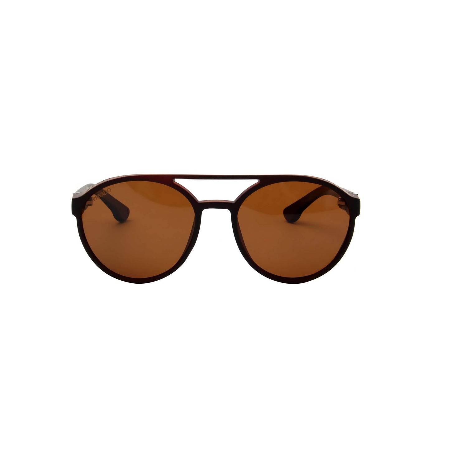 Privado Noctua matte brown vintage sunglasses,zinc and pc frame,brown 1.1TAC lens,UV400 protected with anti-reflective coating