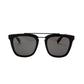 Privado Tyto black sunglasses,acetate and metal frame,grey nylon polarized lens,UV400 protected with anti-reflective coating
