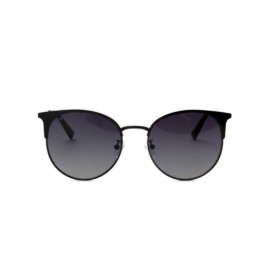 Privado Verraux black sunglasses,metal frame,grey gradient nylon polarized lens,UV400 protected with anti-reflective coating
