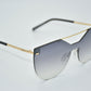 Strix - Rimless Gradient Aviator Sunglasses - Gold & Gunmetal